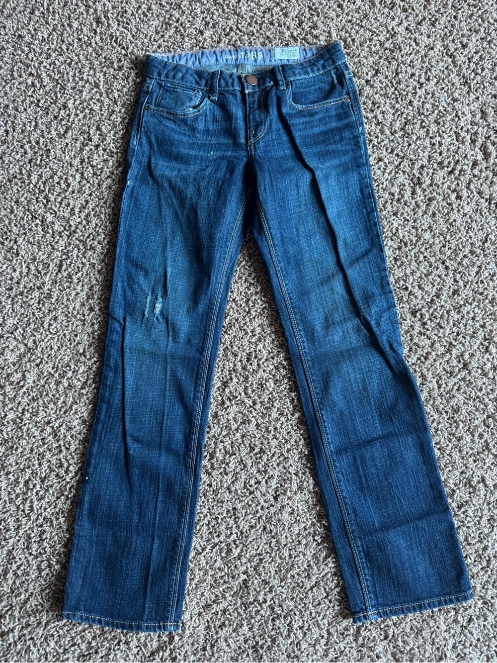 Girls 1969 Gap Dark Blue Stretch straight Jeans